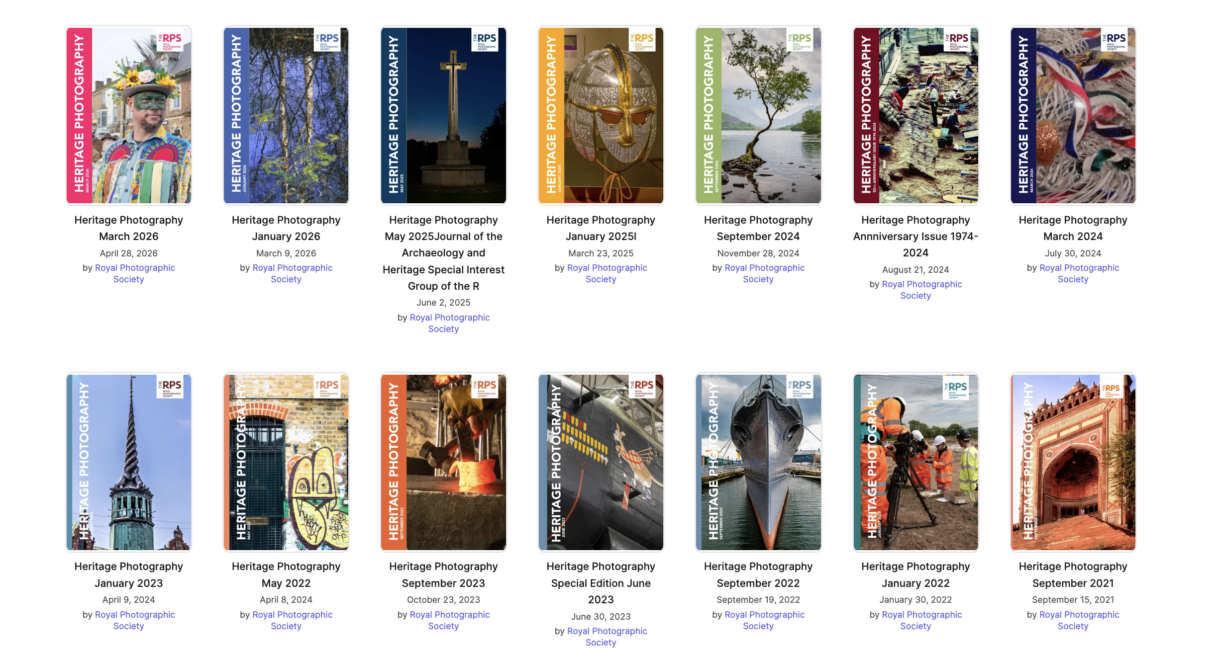 Heritage Photography Issuu stack Image
